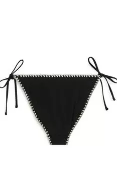 Стринги бикини со шнуровкой H&M, черный