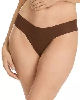 Стринги BreatheSoft Natural Rise Hanky Panky, коричневый
