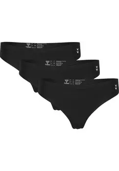 Стринги BREEZE 3-PACK Hummel, цвет black