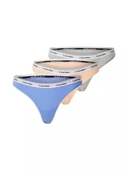 Стринги Calvin Klein Underwear, цвет Blue/mottled grey/Pastel orange
