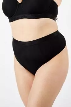 Стринги Control с высокой талией Oola Lingerie, черный