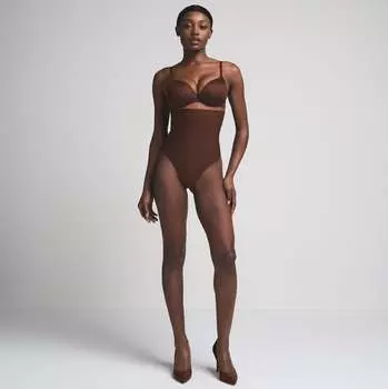 Стринги Core Sculpt с высокой талией SKIMS, цвет cocoa