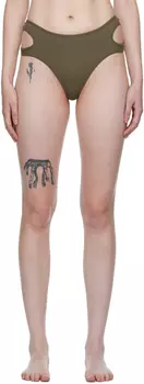 Стринги цвета хаки с вырезом ANDREDAMO