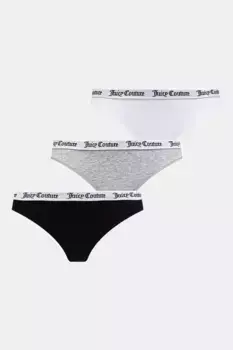 Стринги DANA THONG 3шт, 3 шт Juicy Couture, серый