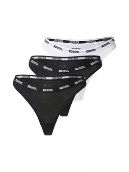 Стринги DIESEL STARS, черный/белый