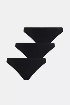 Стринги Dkny, 3 шт, черный