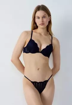 Стринги EXQUISE Etam, темно-синий