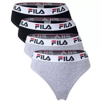 Стринги Fila 4 шт, черный
