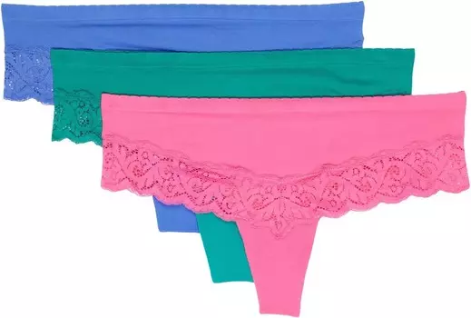 Стринги Free People Note To Self Thong 3-Pack, цвет Bright Combo