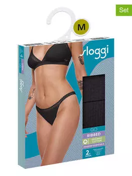 Стринги Go Sloggi, черный