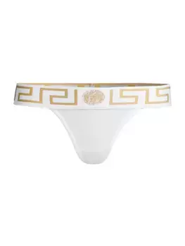 Стринги Greca Border Versace, белый