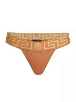 Стринги Greca Border Versace, карамель