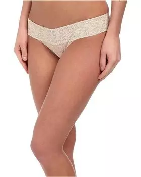 Стринги Hanky Panky Signature Lace Low Rise Thong, цвет Chai