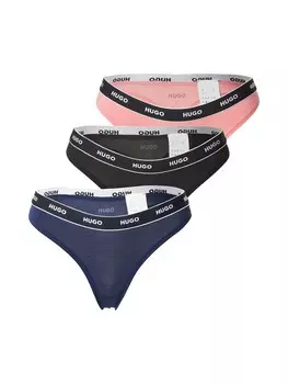 Стринги HUGO, цвет Blue/Light pink/Black