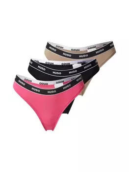 Стринги HUGO, цвет Light pink/Black
