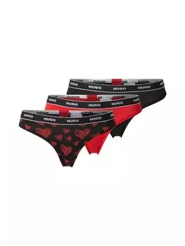 Стринги HUGO, цвет Red/Black