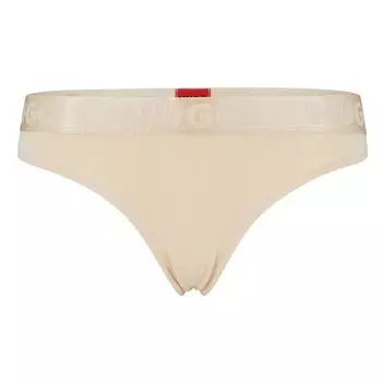 Стринги HUGO Sporty Logo 50480166, бежевый