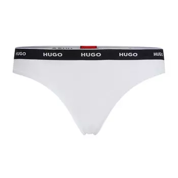 Стринги HUGO Stripe Pyp, белый