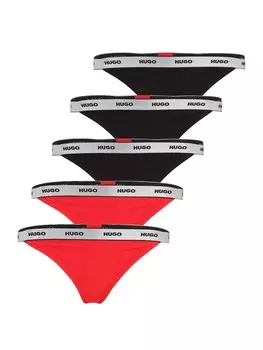 Стринги HUGO Thong, цвет bright red/black