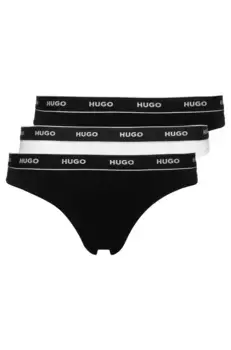 Стринги HUGO Underwear "TRIPLET THONG STRIPE" (3 шт.), с эластичным поясом с логотипом HUGO, цвет Open Miscellaneous970