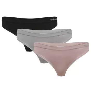 Стринги Hummel Juno Seamless 3 шт, бежевый