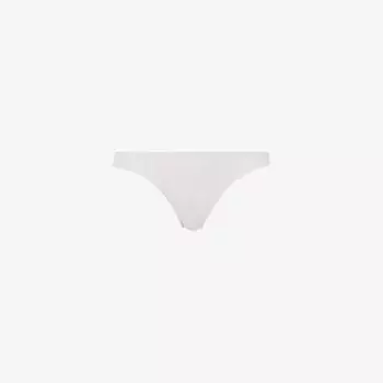 Стринги Invisible Cotton с низкой посадкой из хлопкового джерси Hanro, белый