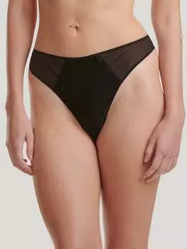 Стринги из эластичного шелка Wolford, черный