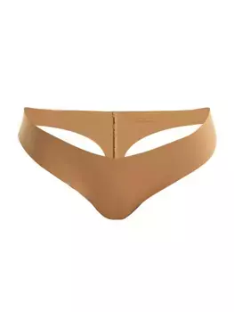 Стринги из эластичной микрофибры Commando, карамель