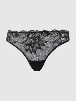 Стринги из микрофибры Calvin Klein Underwear, черный