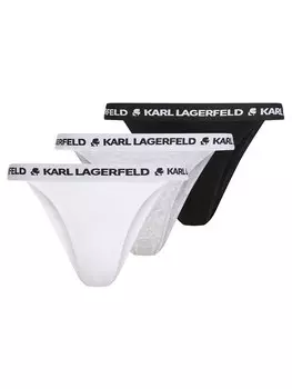 Стринги Karl Lagerfeld, черный/белый