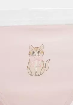 Стринги KITTEN PRINT PACK OF 3 PULL&BEAR, розовый