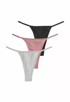 Стринги KNICKERS 3 PACK Next, серый
