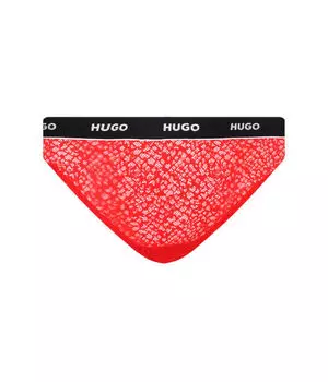 Стринги кружевные Hugo Bodywear, красный