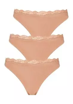 Стринги LASCANA, бежевый