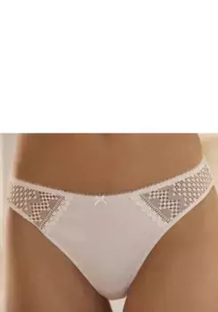 Стринги LASCANA из натурального хлопка, цвет Puder