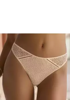 Стринги LASCANA с элегантным кольцом в форме рога, цвет Puder