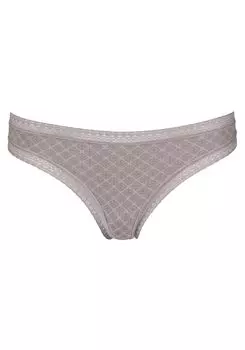 Стринги LASCANA, серо коричневый