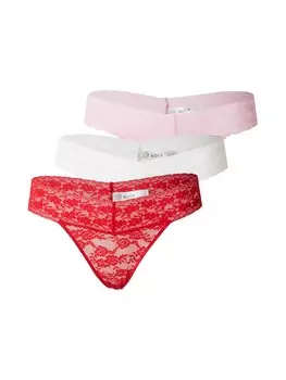 Стринги Lindex Lacey, цвет Rose/Red/White