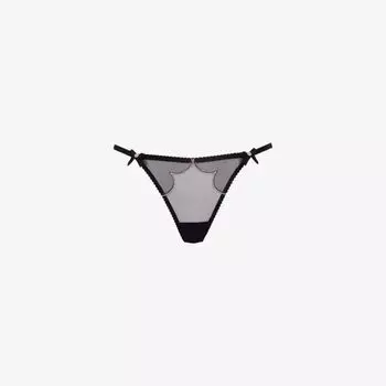 Стринги Lorna из сетки с высокой посадкой Agent Provocateur, цвет lorna black