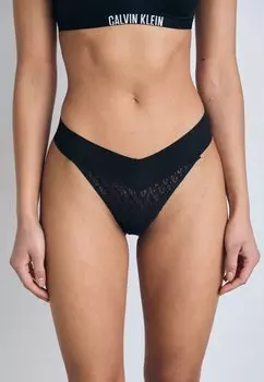 Стринги LOW RISE THONG Calvin Klein Underwear, черный