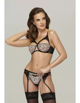 Стринги Marc and Andre Strumpfhalter FROZEN FANCY, цвет Black/Beige/Blue