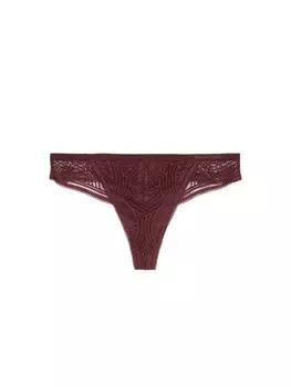Стринги Marc O'Polo Thong Timeless Lace, цвет ruby red