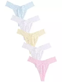 Стринги Next, цвет Light blue/Pastel yellow/Lilac/Rose/White