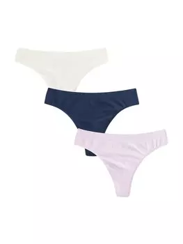 Стринги Next, цвет Navy/Pastel purple/White