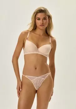 Стринги OHARA ESOTIQ, бежевый