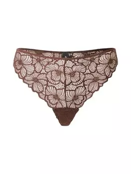 Стринги ONLY Thong Evie, темно-коричневый