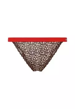 Стринги Pepe Jeans Thong ANIMAL, цвет mocha