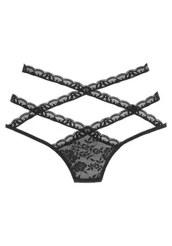 Стринги PETITE FLEUR GOLD, черный