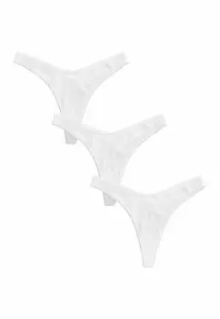 Стринги POINTELLE 3 PACK Next, белый