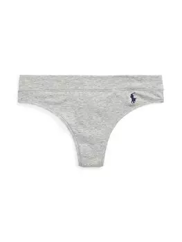 Стринги Polo Ralph Lauren Thong Club Cotton, светло-серый